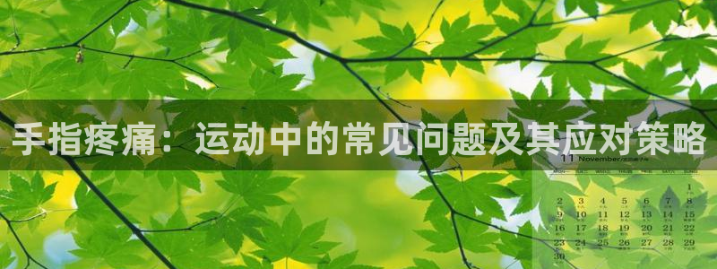 手指疼痛：运动中的常见问题及其应对策略
