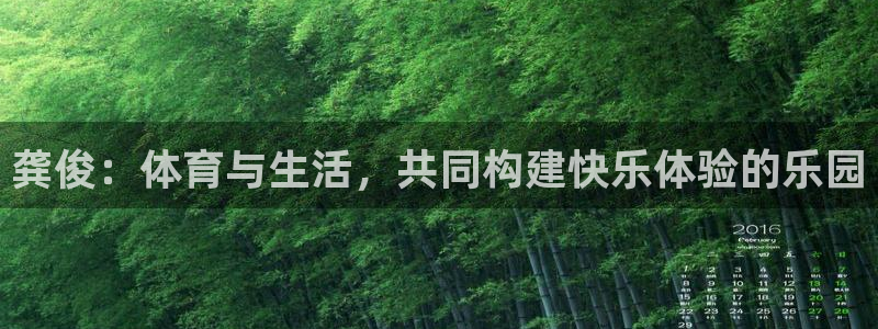 龚俊：体育与生活，共同构建快乐体验的乐园
